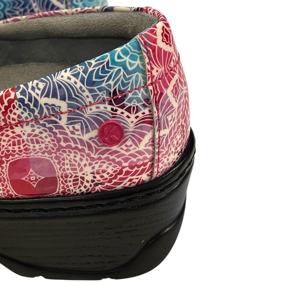 Klogs Naples, TRUComfort Insoles, PURGrip Treads, Color Pink/Blue, Size 8 - Picture 6 of 10